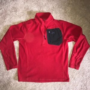 Red North Face Pull-over